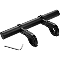 JOLIGAEA Extensión de Manillar de Bicicleta- 20cm Multifunción Doble Soporte Manillar con Abrazaderas Dobles- Aleación…
